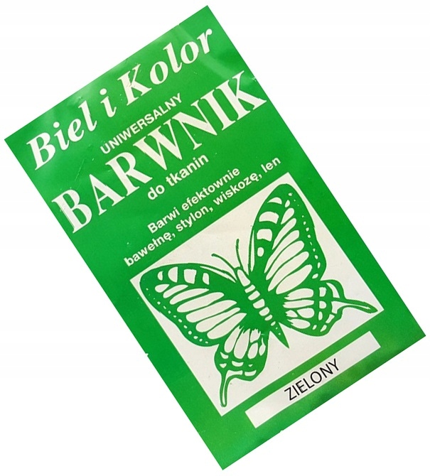 

Barwnik do Tkanin Bawełny Lnu Stylonu Zielony