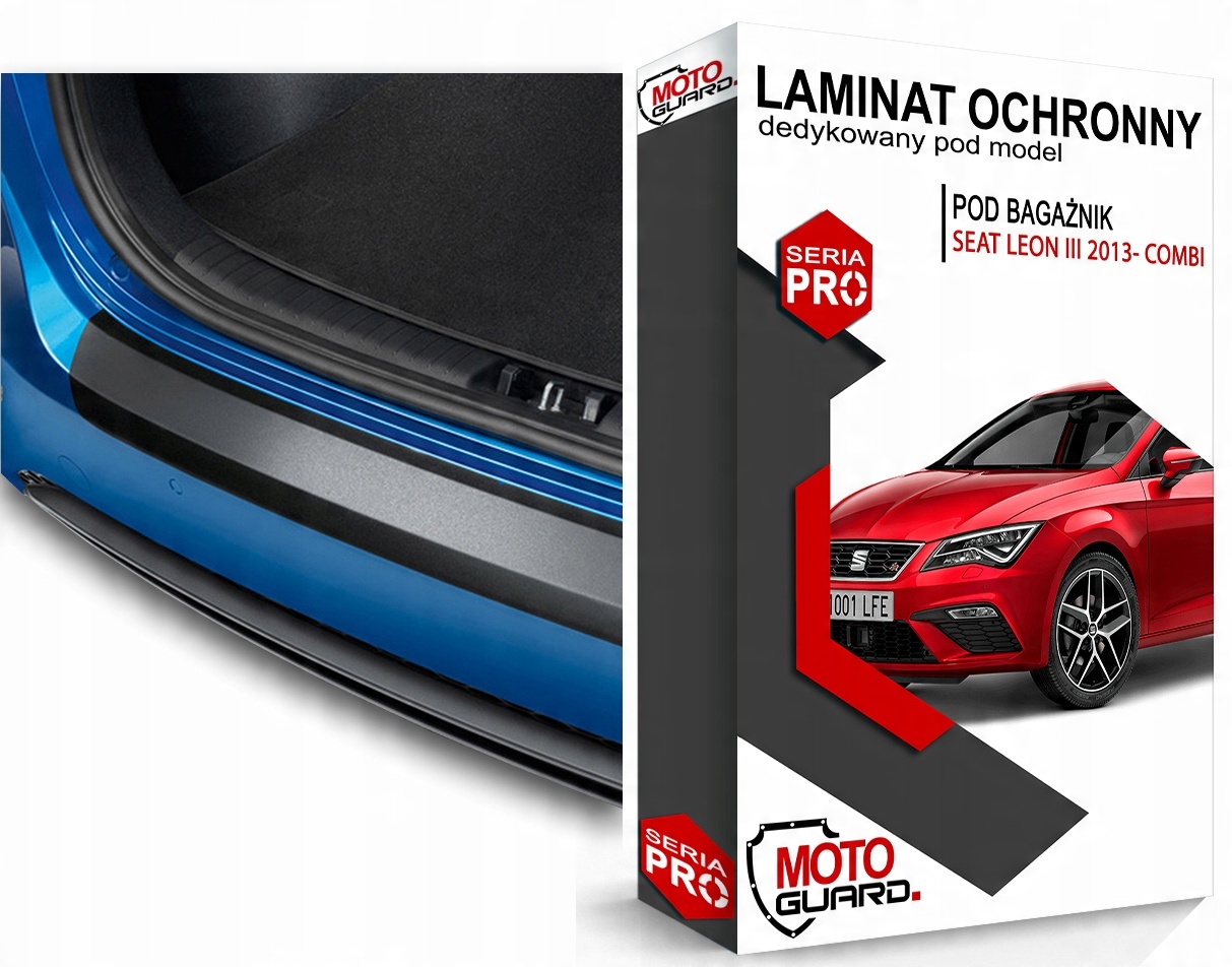 

Czarna Folia Ppf tylny zderzak Seat Leon III Combi