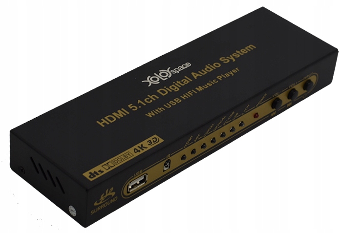 

Dekoder dźwięku Hdmi Spdif Usb do 6xRCA Pilot Ir!