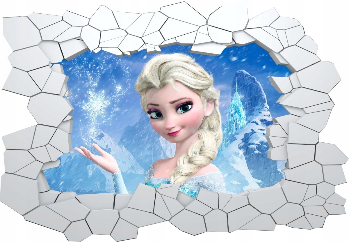 

Fototapeta Kraina lodu Elza dziura w ścianie L