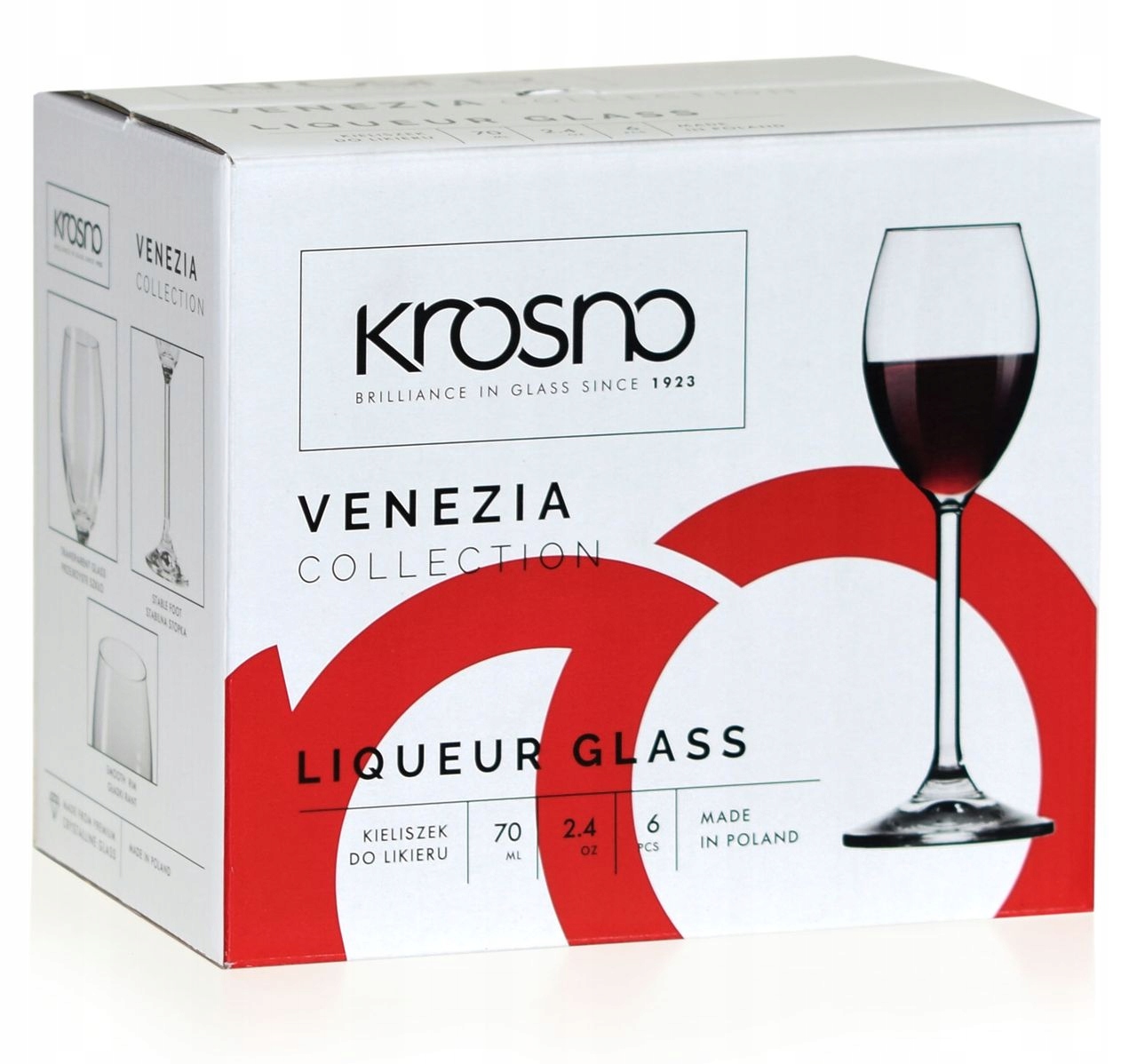 

Kieliszki do likieru nalewek Krosno Venezia 70 ml