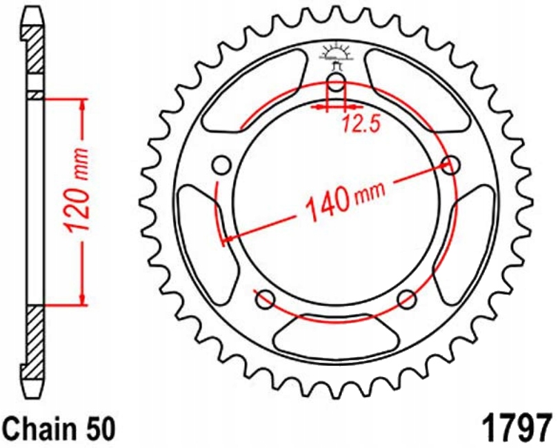 Zadní ozubení 530 Jtr 41-43Z Suzuki Gsx 1400 02-07