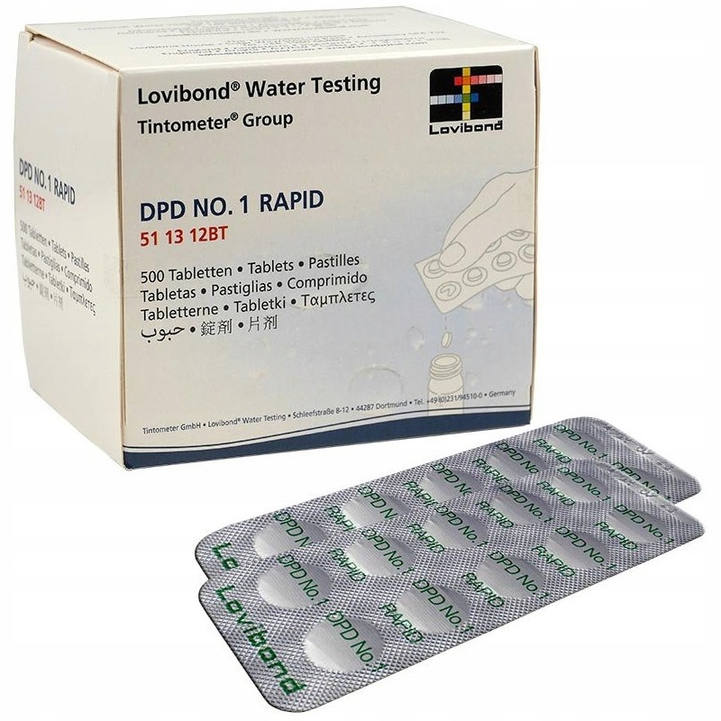 

Tabletki do testera ręcznego DPD1 Rapid 500 szt