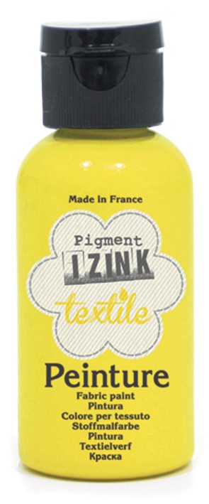 Farba do tkanin 50ml Żółta ubrań koszulek Tshirtów