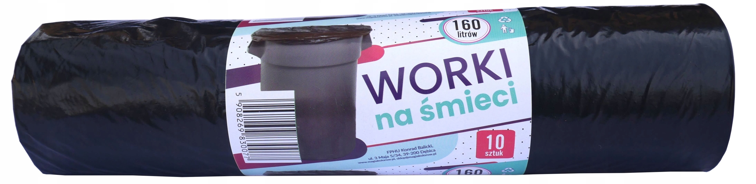

Worki Na Śmieci 160L 10SZT Mocne