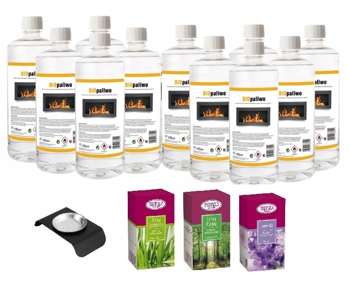 zestaw BIOPALIWO bioetanol 11L + pojemnik 3 olejki