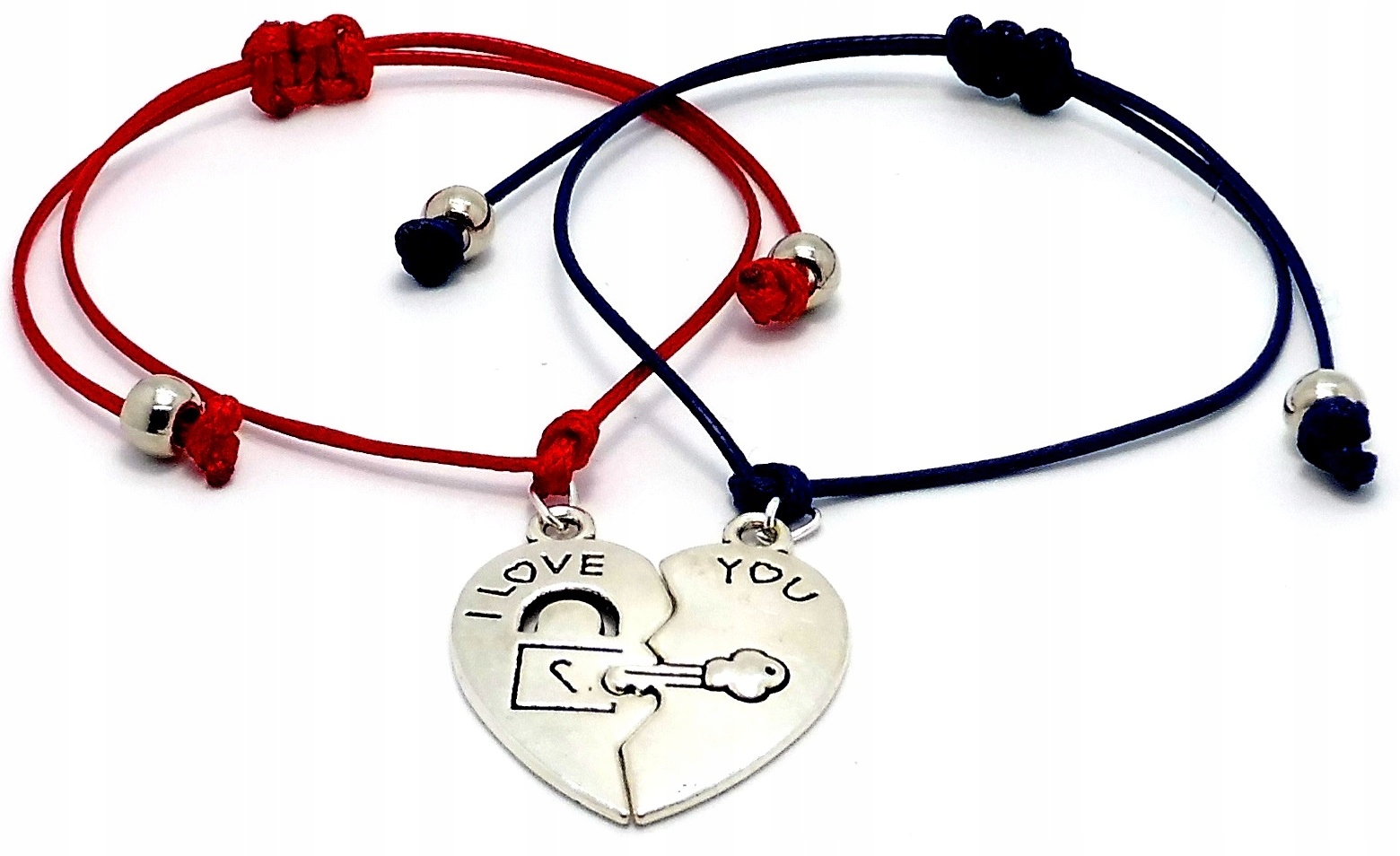 

Bransoletki Walentynki I Love You Serce Komplet