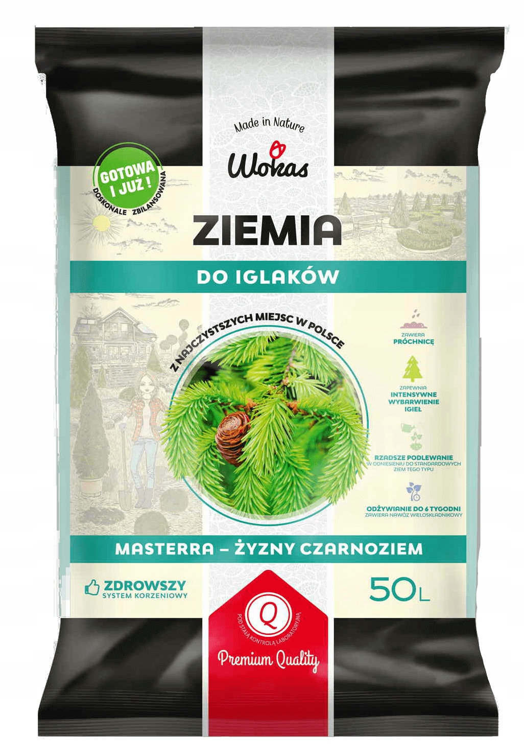 

Ziemia Podłoże Wokas Do Iglaków Masterra 50L 40szt