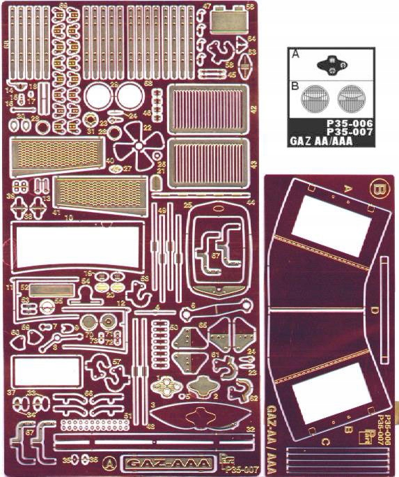 Part P35-007 1/35 Gaz Aaa (Toko)