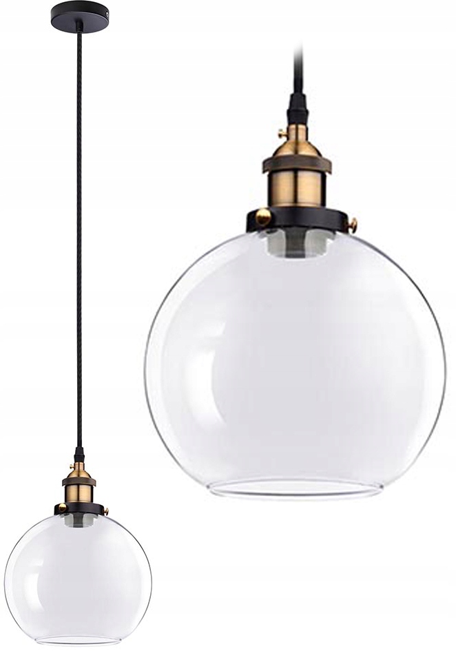 

Lampa Wisząca Szklana Loft Industrial Kolory Verto