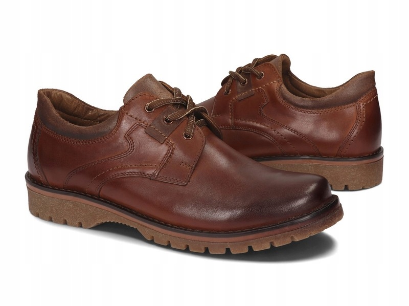 Мужские ботинки трапеции кожаные польские 308 бронза 44 пол продукт мужской