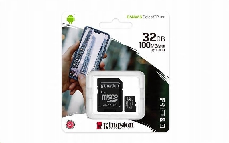 

Karta Kingston Canvas Plus 32GB microSDXC A1 100MB
