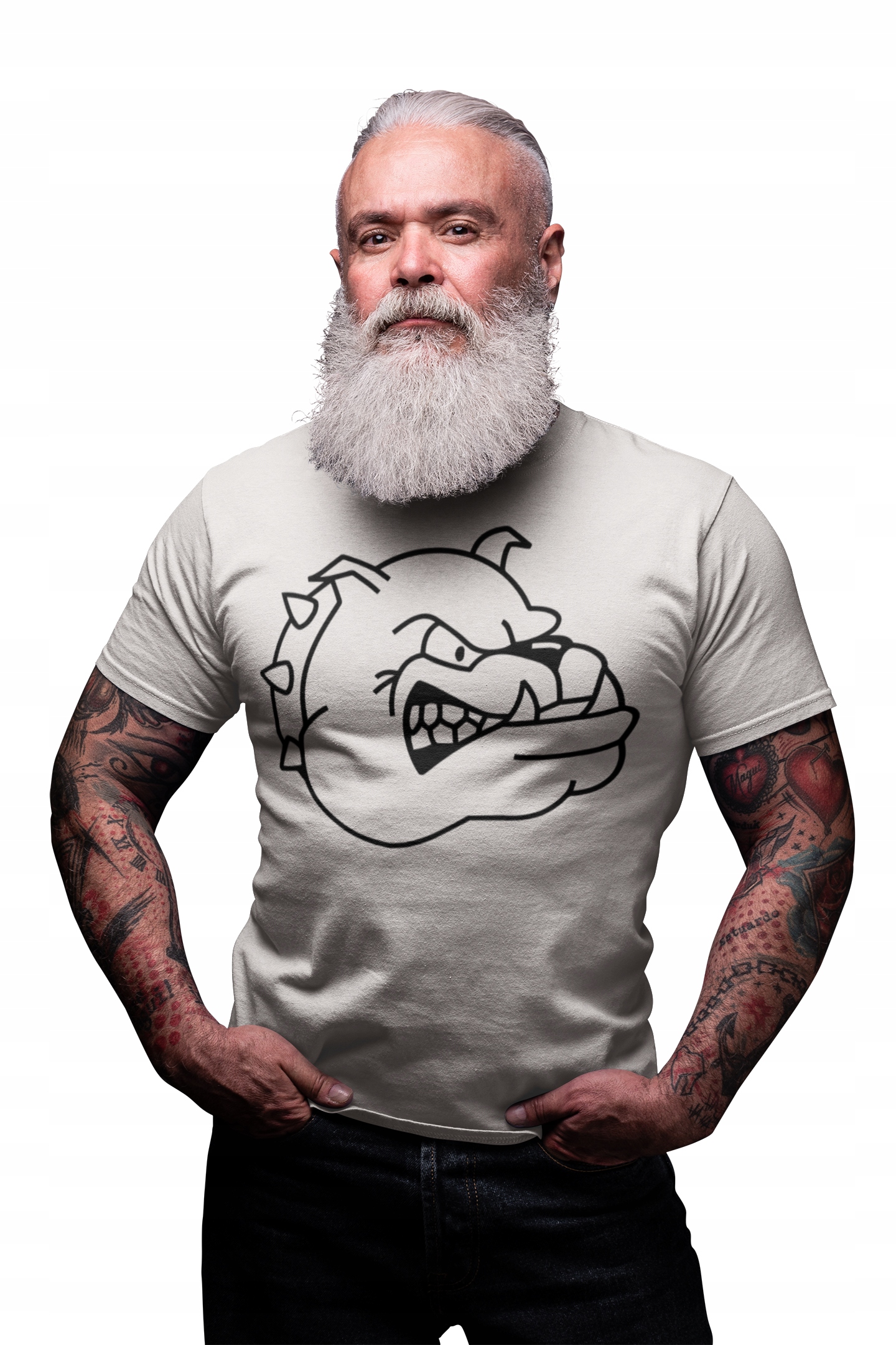 

Koszulka Tshirt Uliczna Z Groźnym Psem Na Prezent