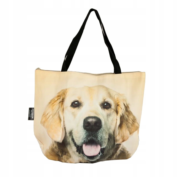 

Torba 3D z labradorem golden torba zakupowa