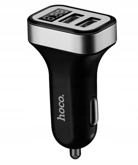 

Hoco Szybka Ładowarka Samochodowa 2xUSB 3.1A QC3.0