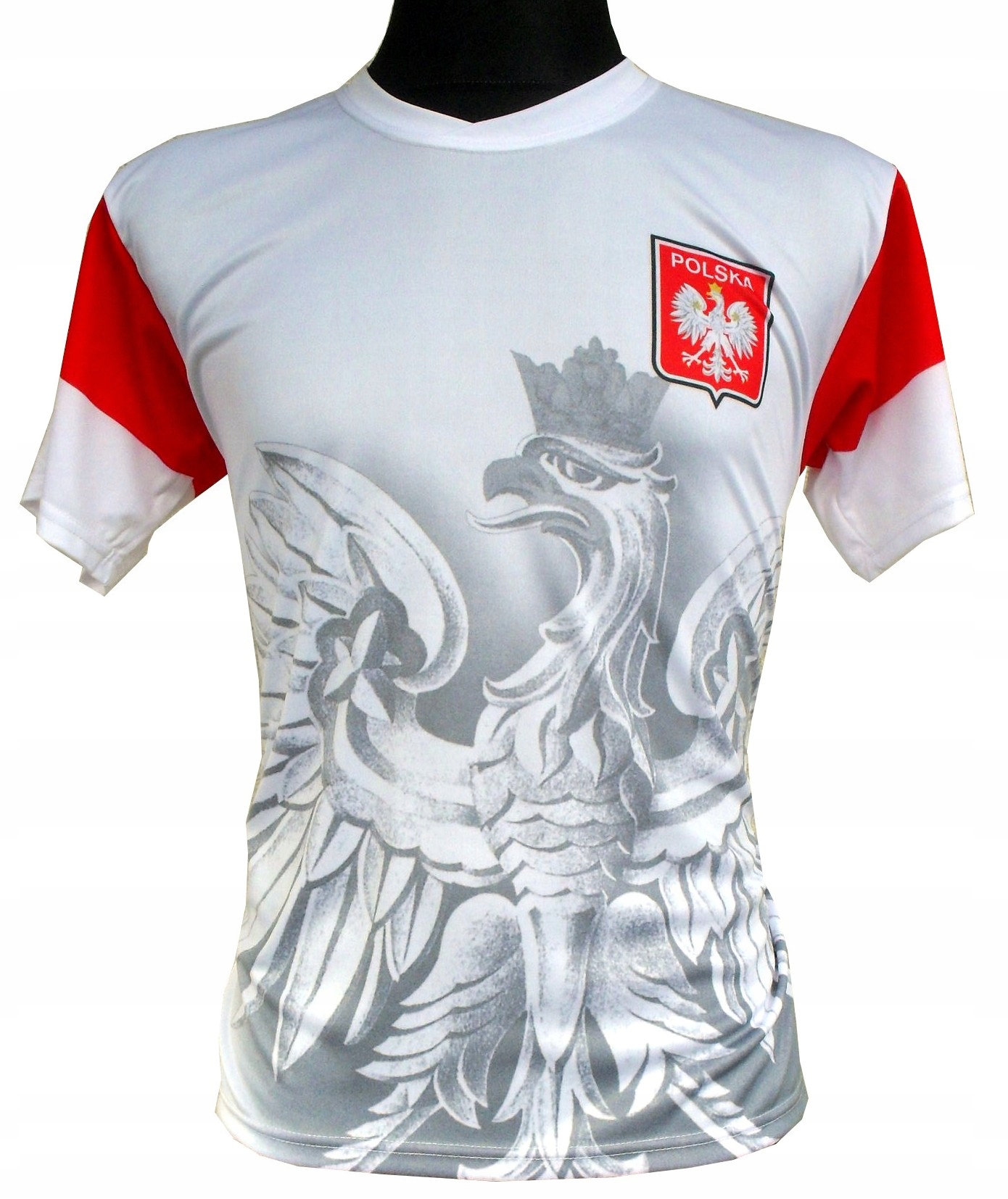 Koszulka piłkarska kibica Polska duży orzeł 92 cm