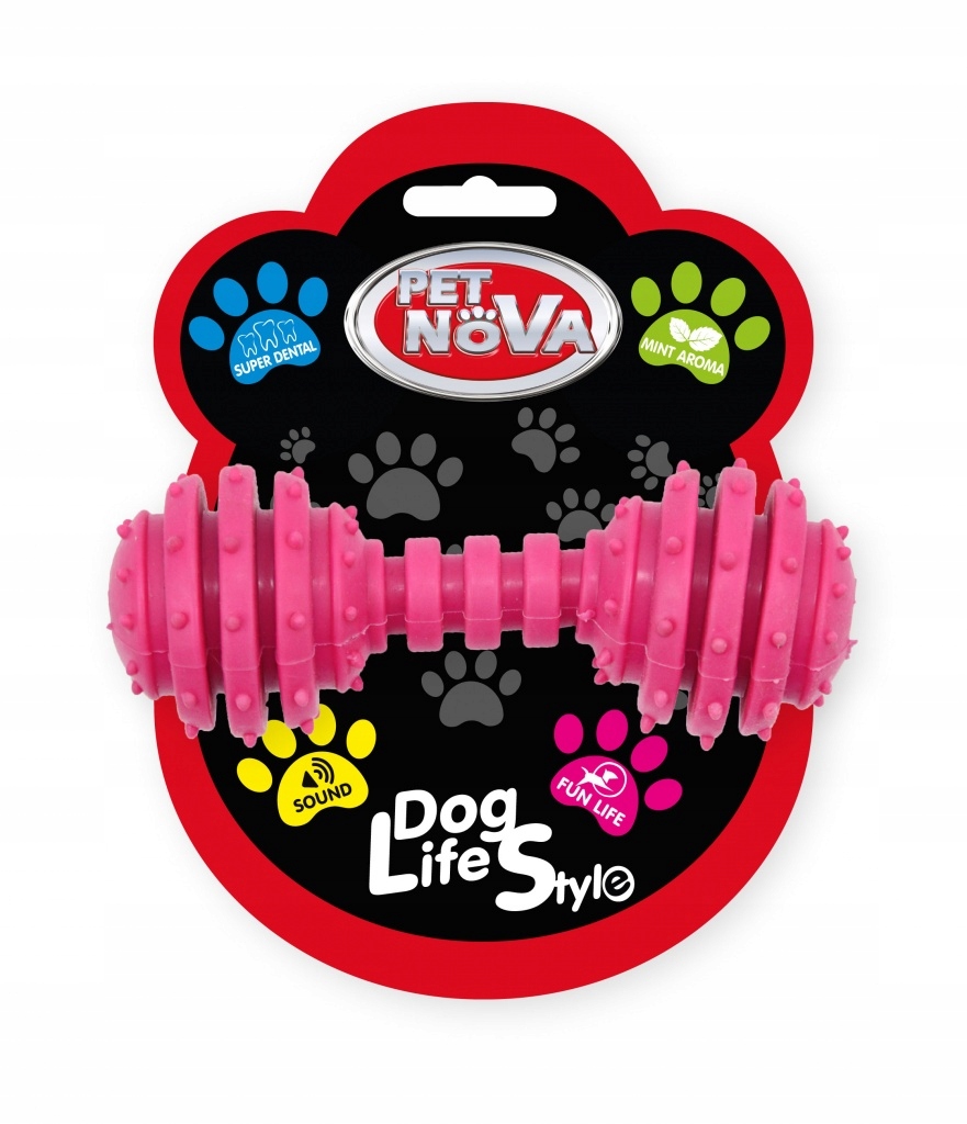 

Pet Nova zabawka dla psa Hantel dental 12cm mięta