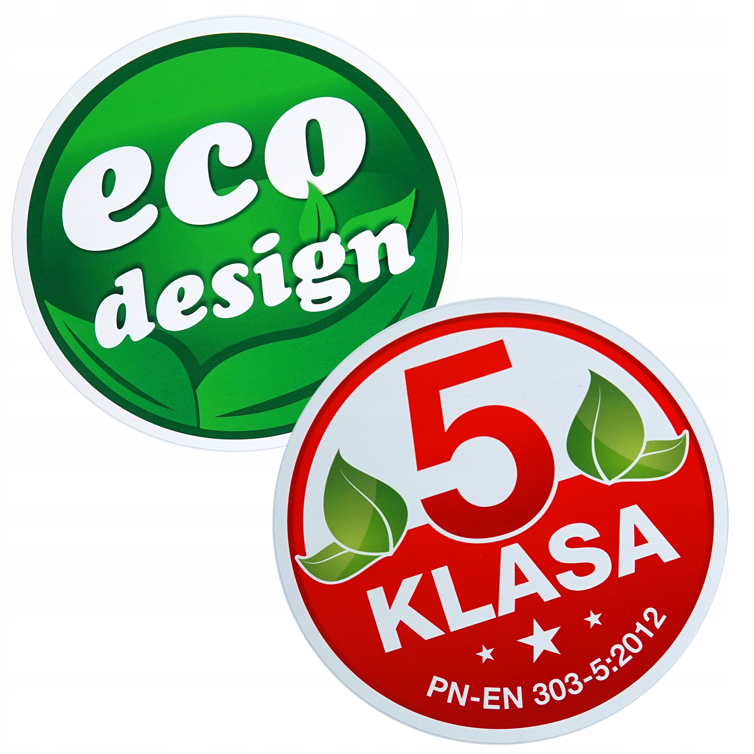 

5 Klasa i Ecodesign naklejki na kocioł Fi 140 mm