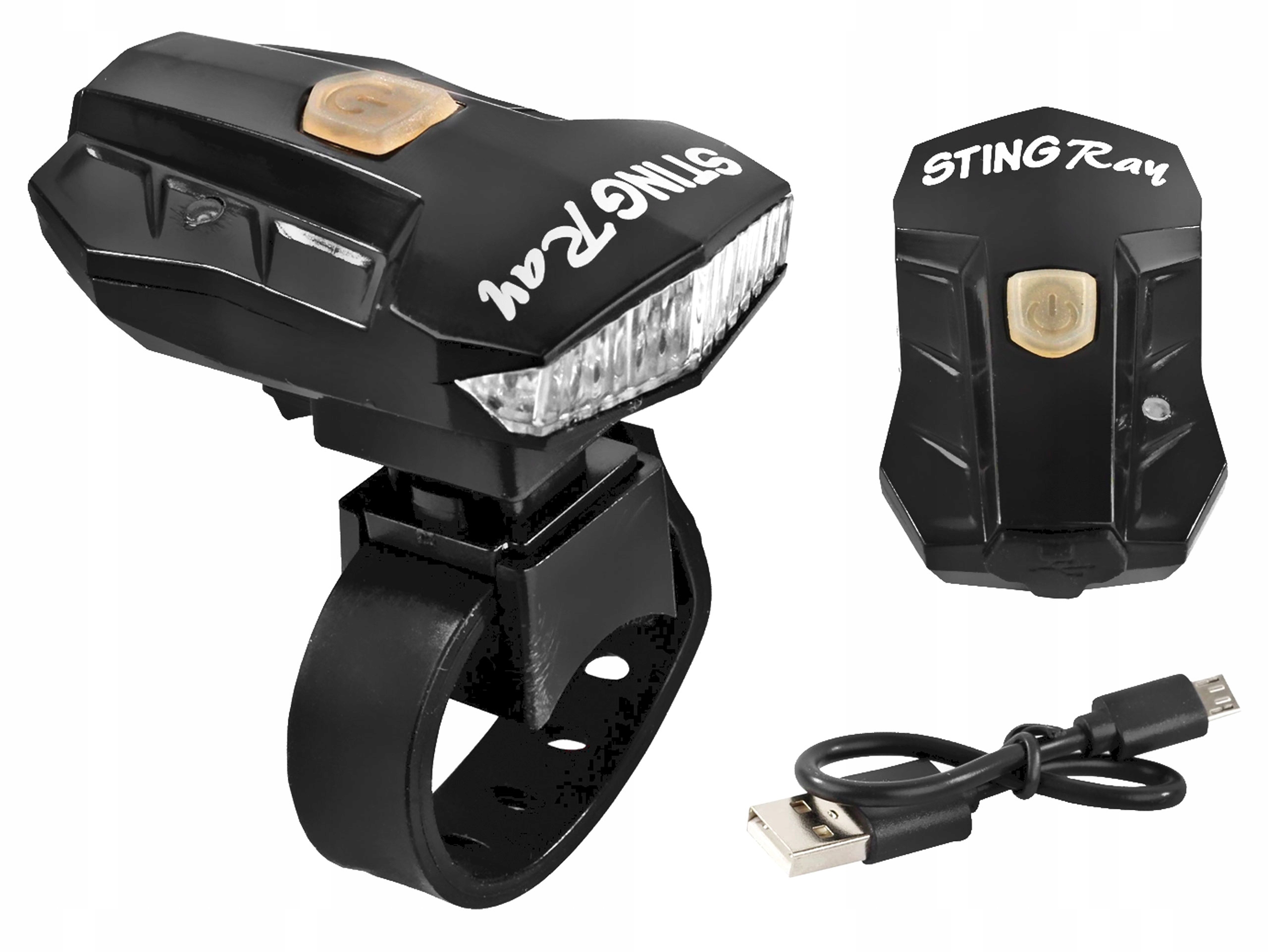 

Lampka Rowerowa przód PU-79 80lm Usb Sting RaY Led