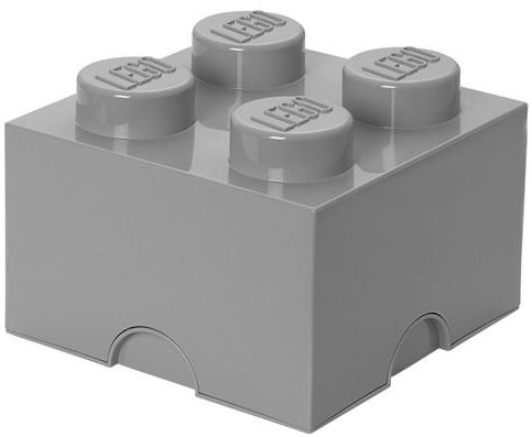

Lego Pojemnik Klocek 4 Pudełko Szary Duży