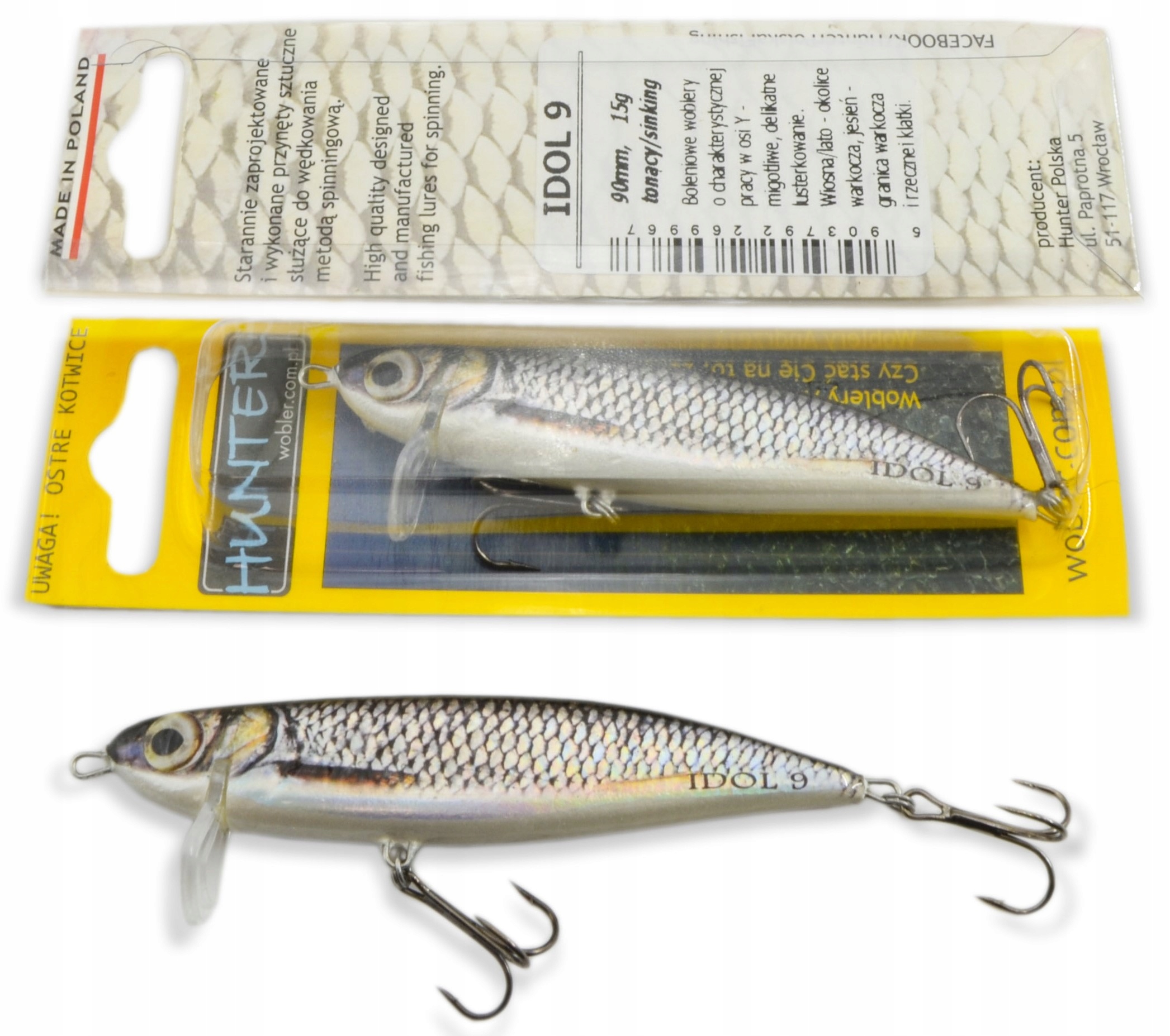 

Wobler Boleniowy Hunter A.Lipiński Idol 9CM 15G