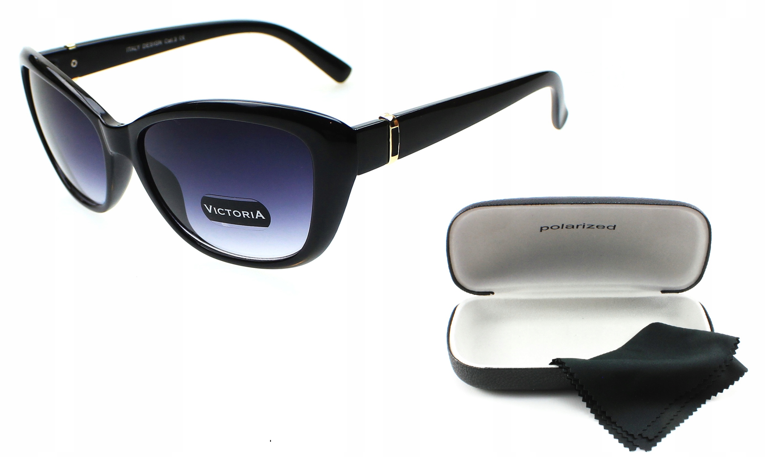 

damskie okulary przeciwsłoneczne filtr Uv etui