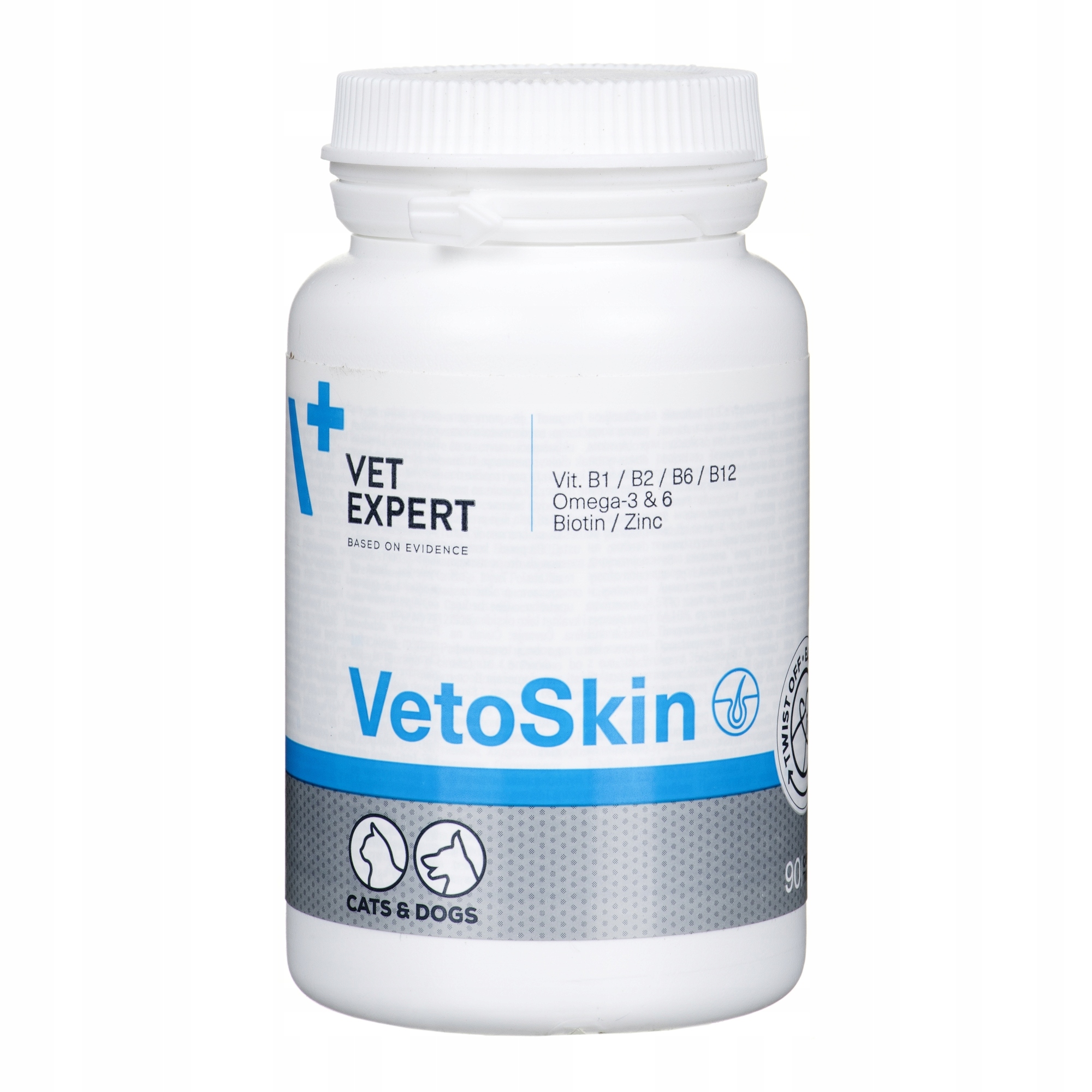 

VetExpert VetoSkin Skóra Sierść Psy Koty 90 tab