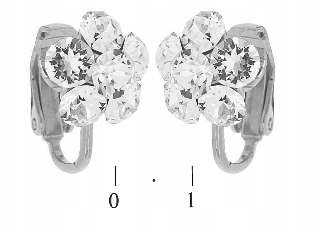 

Klipsy Srebrne Z Kamieniami Swarovski Colibra Małe