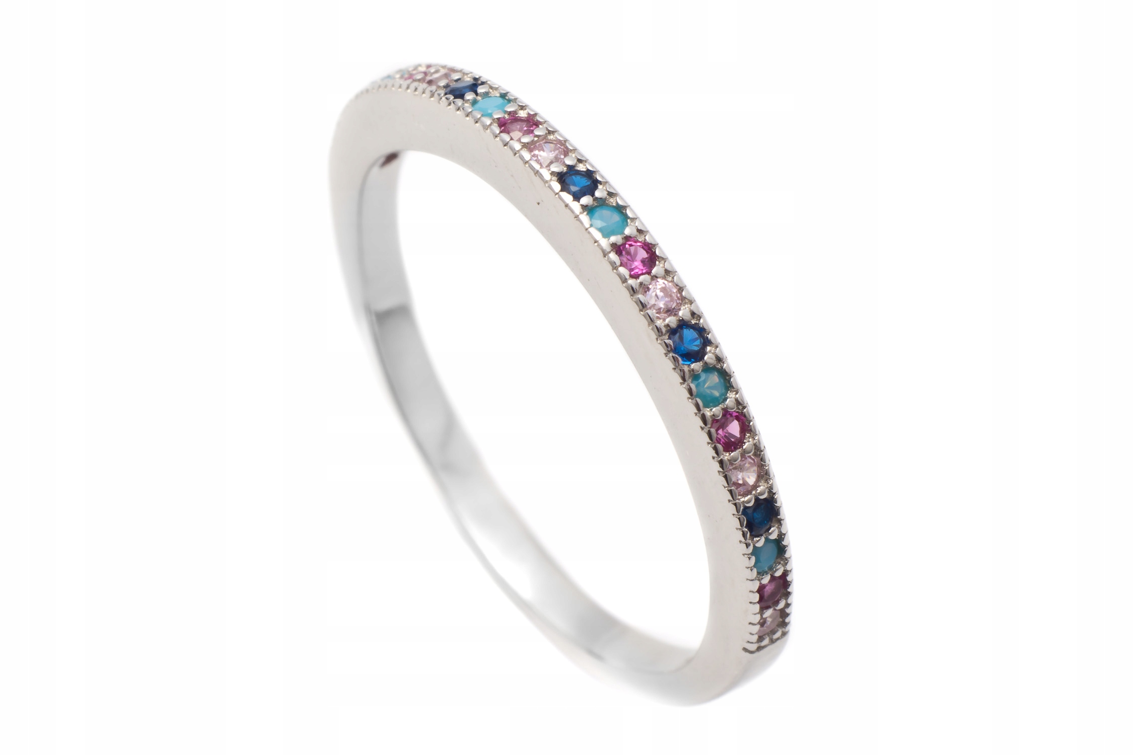 

Delikatny Srebrny Pierścionek Rodowany ROZM.22 ! !