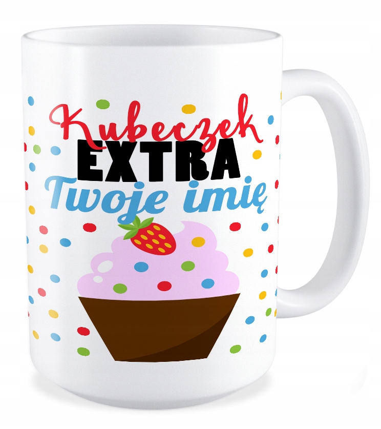 

Duży Kubek prezent dla Dziewczyny + Twoje Imię