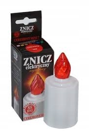 

Znicz Diodowy biały czerw żółty Migający Płomień