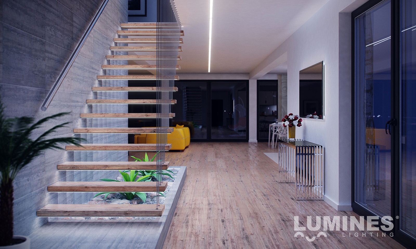 PROFIL ALUMINIOWY do LED X 2M SREBRNY z KLOSZEM Marka Lumines