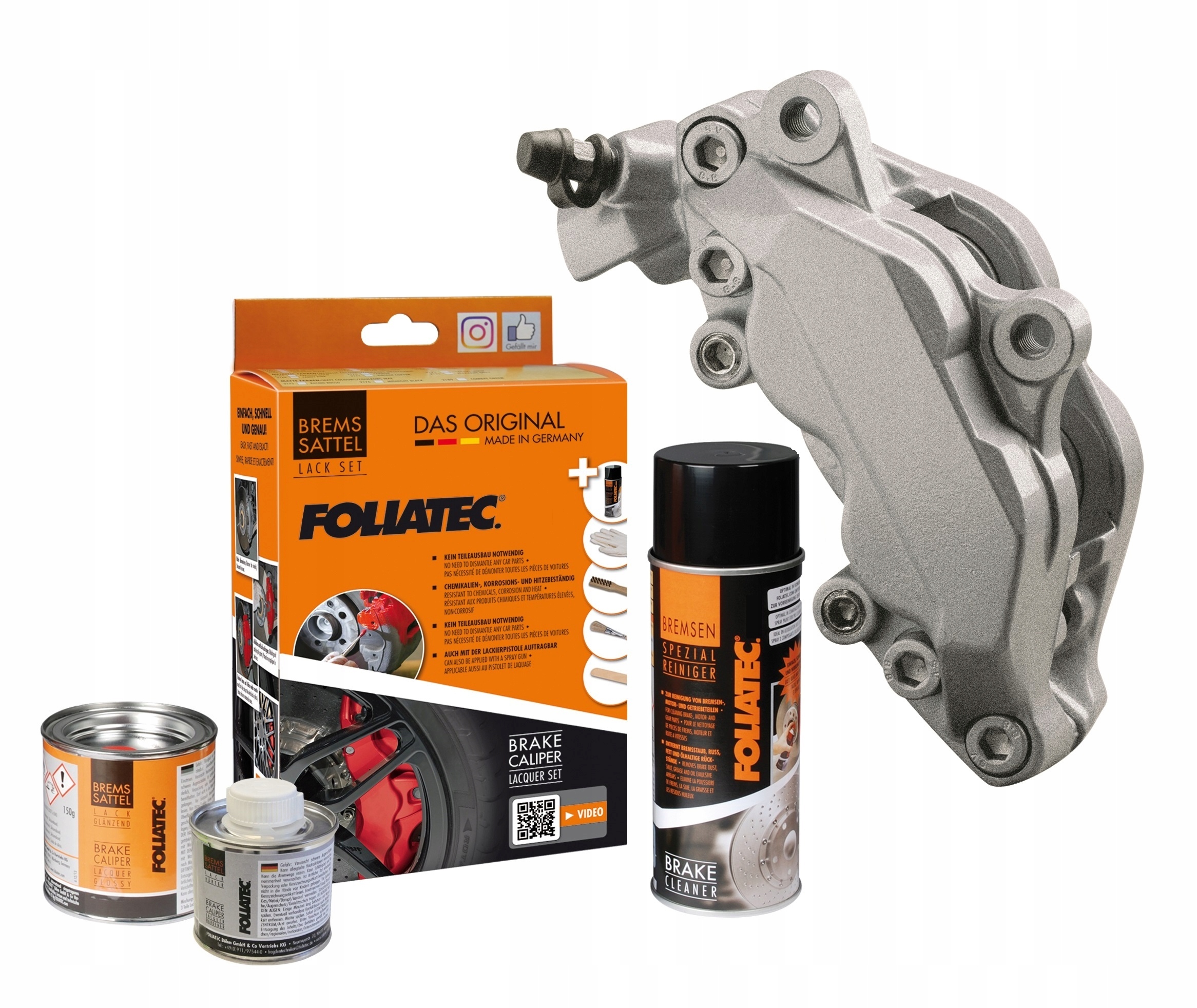 Лак краска для тормозных суппортов sreb Foliatec