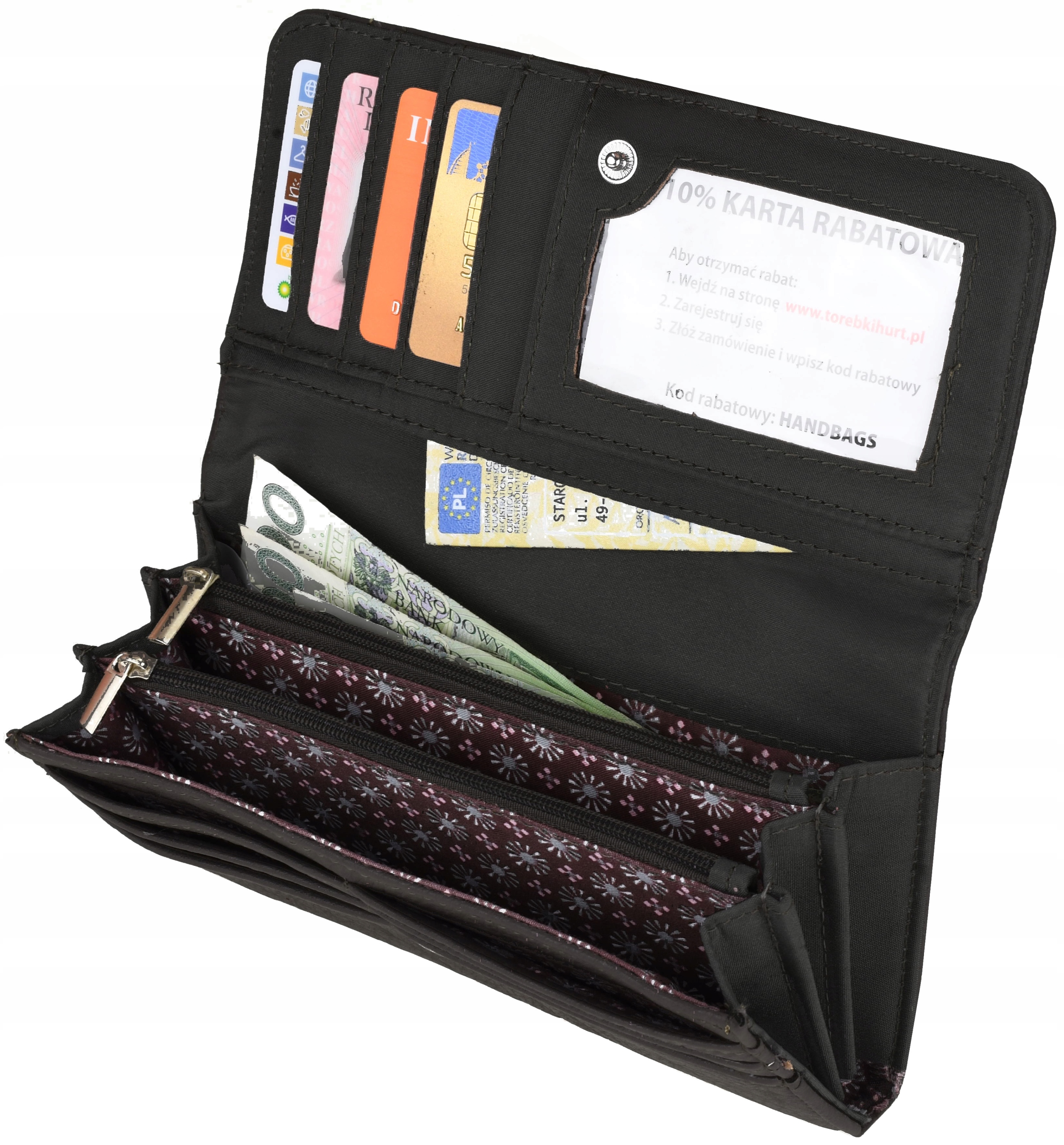 

Portfel Damski Klasyczny Skórzany Portmonetka 13