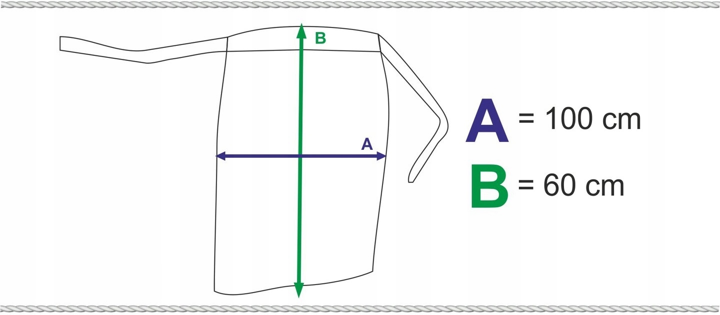 Zapaska ŚREDNIA DŁUGOŚĆ DŻINS FARTUCHY Marka Zdziaszek