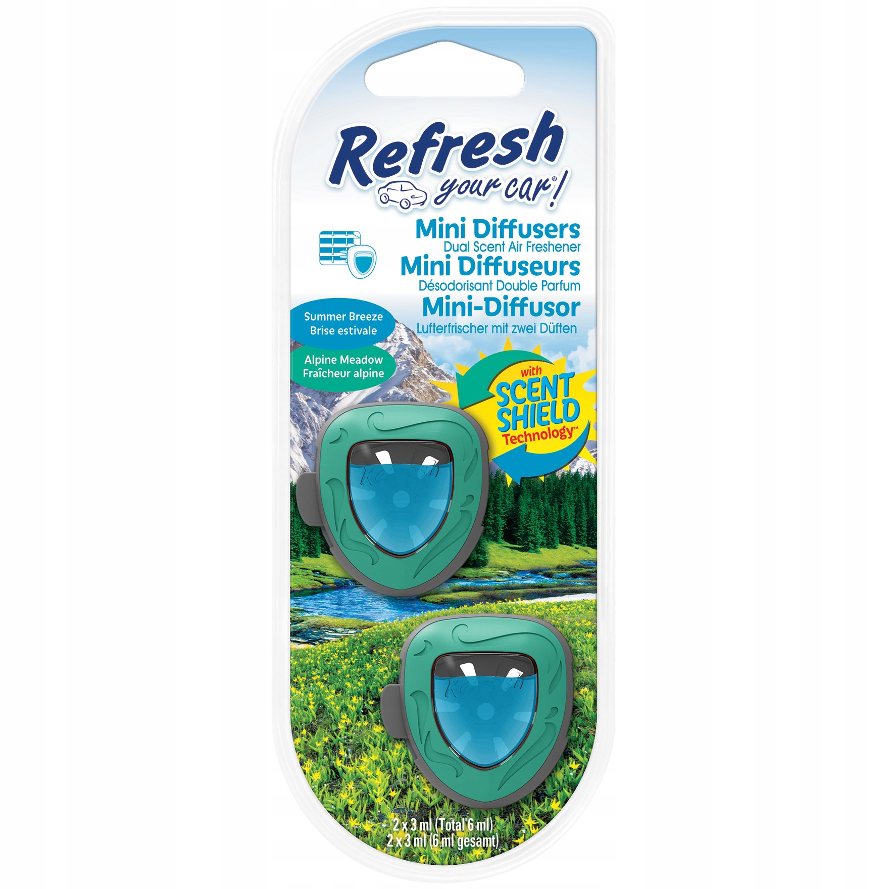

2x Zapach Refresh Mini Membrana Duo Summer Breeze