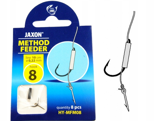 

8szt Haczyki Method Feeder przypon Jaxon igła 8