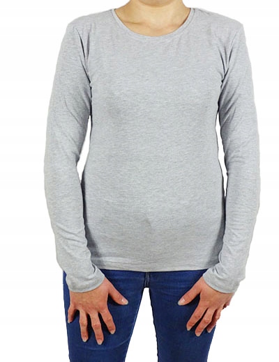 

Bawełniana Bluzka T-shirt długi LaTynka XL/XXL