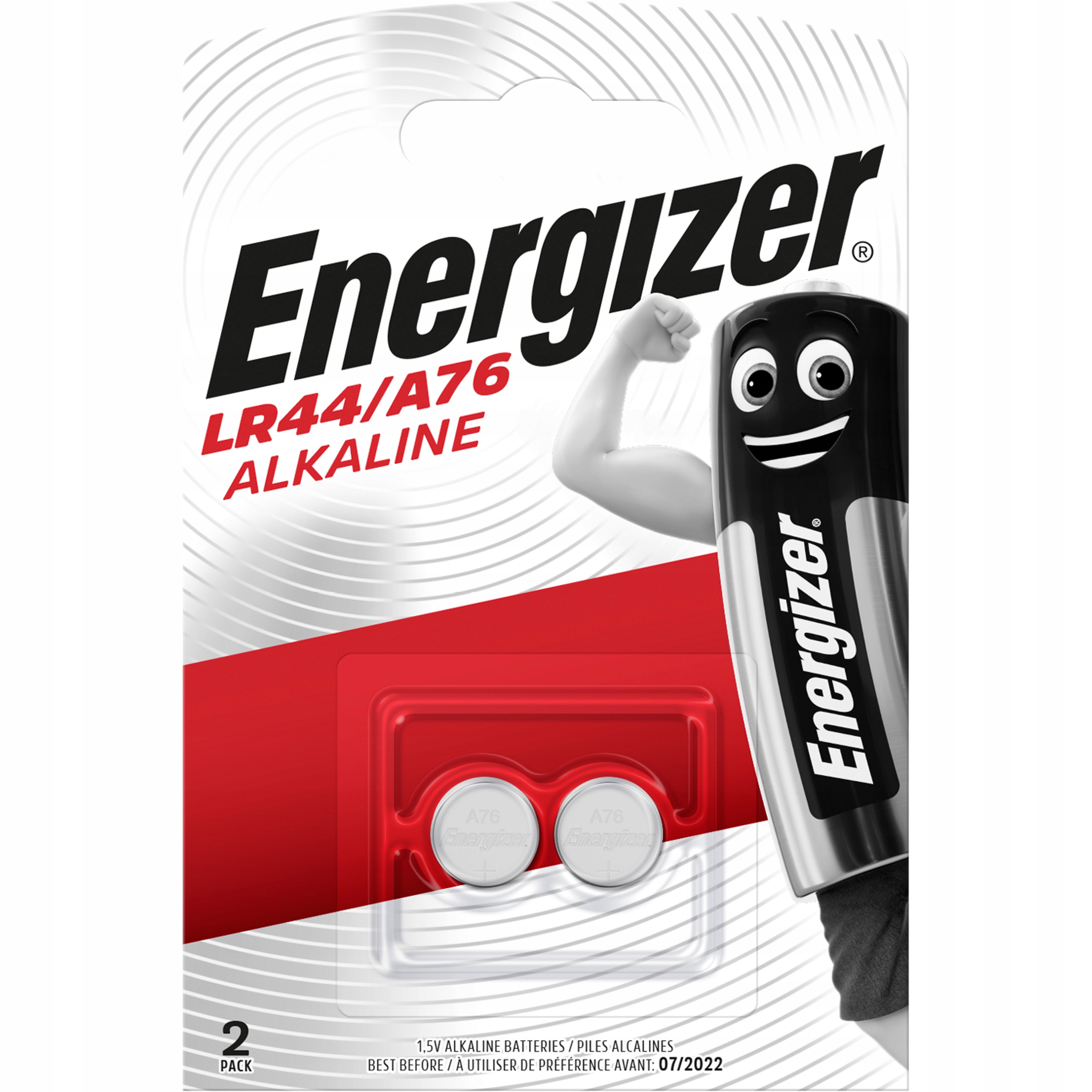 

2x Bateria Energizer A76 LR44 L1154 GPA76 PX76A