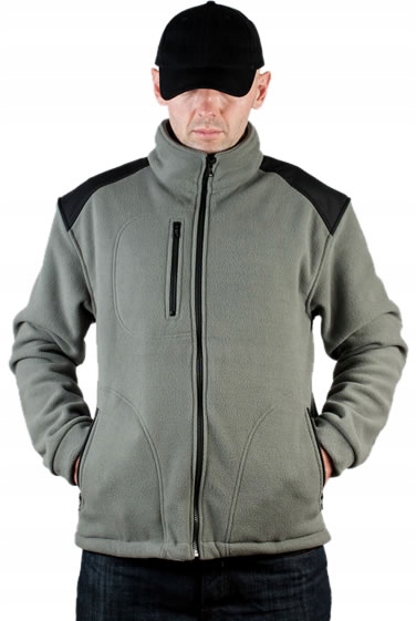 POLAR GRUBY BLUZA POLAROWA ROBOCZA CYNKOWA M Dekolt inny