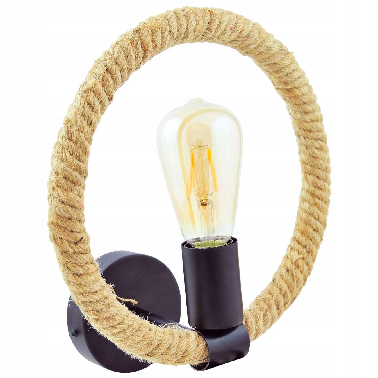 

Kinkiet ścienny Rope Arthur E27 10W sznur metal
