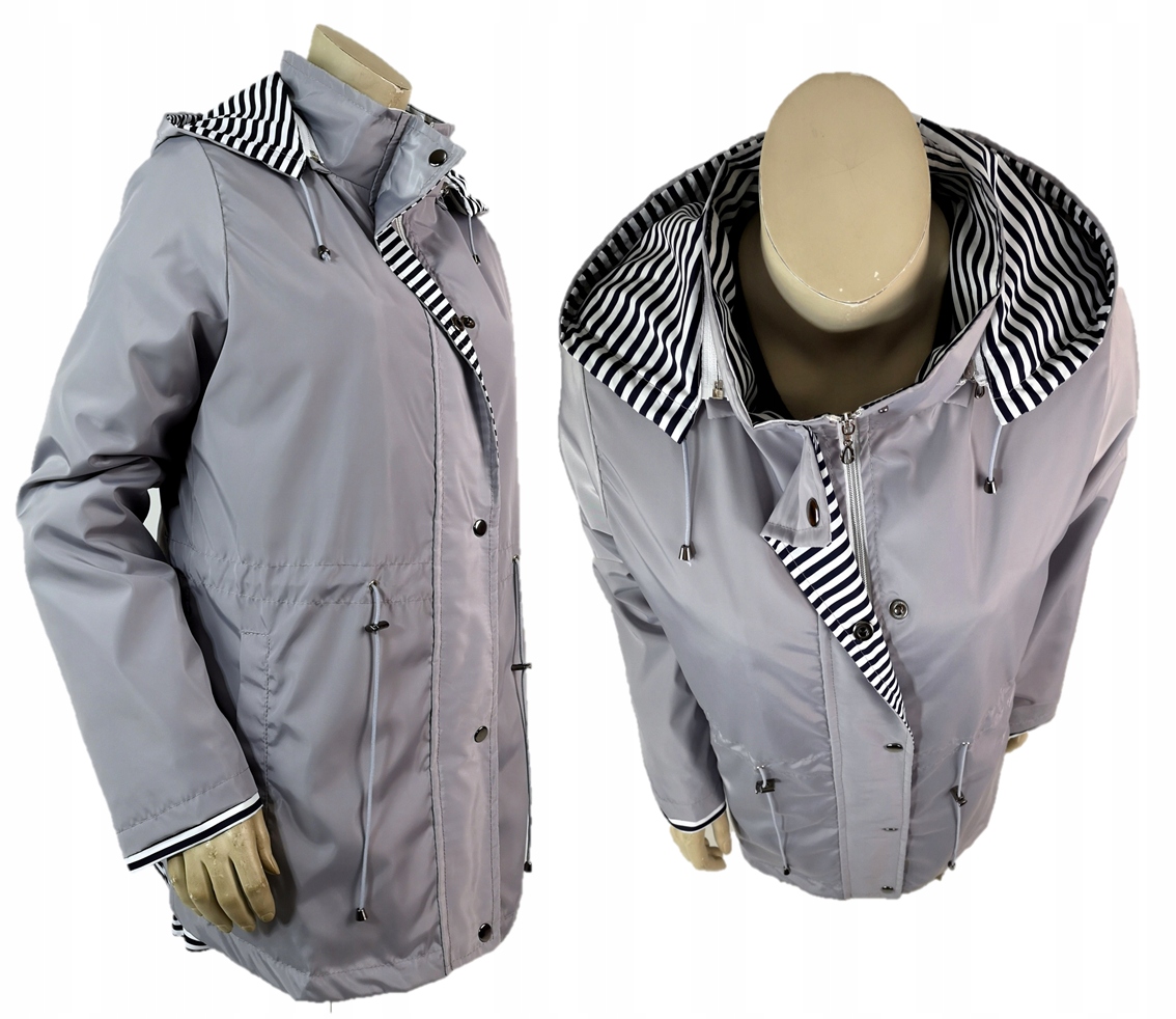 

Modna Kurtka Lato Parka Kaptur Plus Size L 40 42