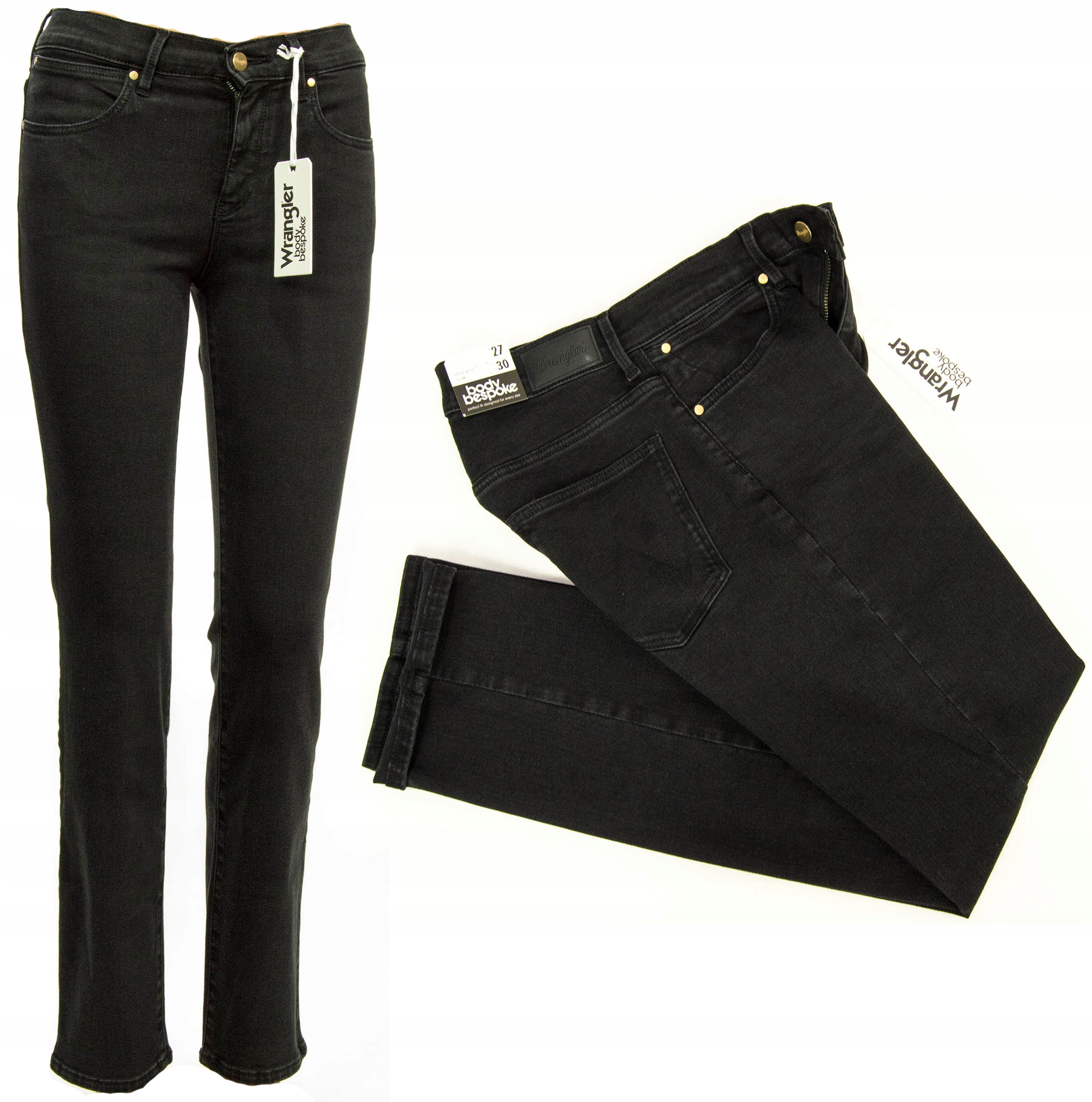 

Wrangler High Slim Eclipse spodnie jeansy W26 L32