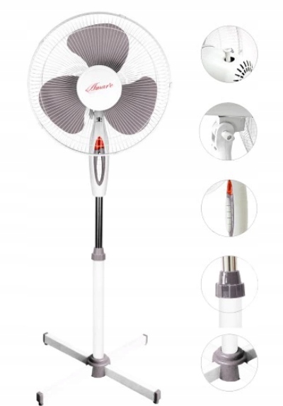 Wentylator OSCYLACYJNY PODŁOGOWY 40W 40cm 16"