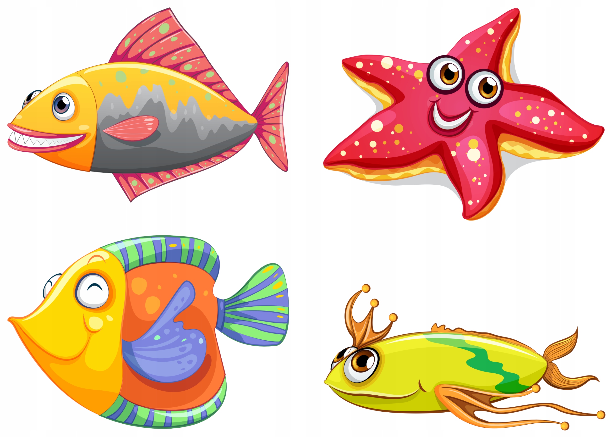 NAKLEJKI NA OKNO MEBLE LUSTRO MEBLE MORZE RYBKI ZWIERZĘTA MORSKIE