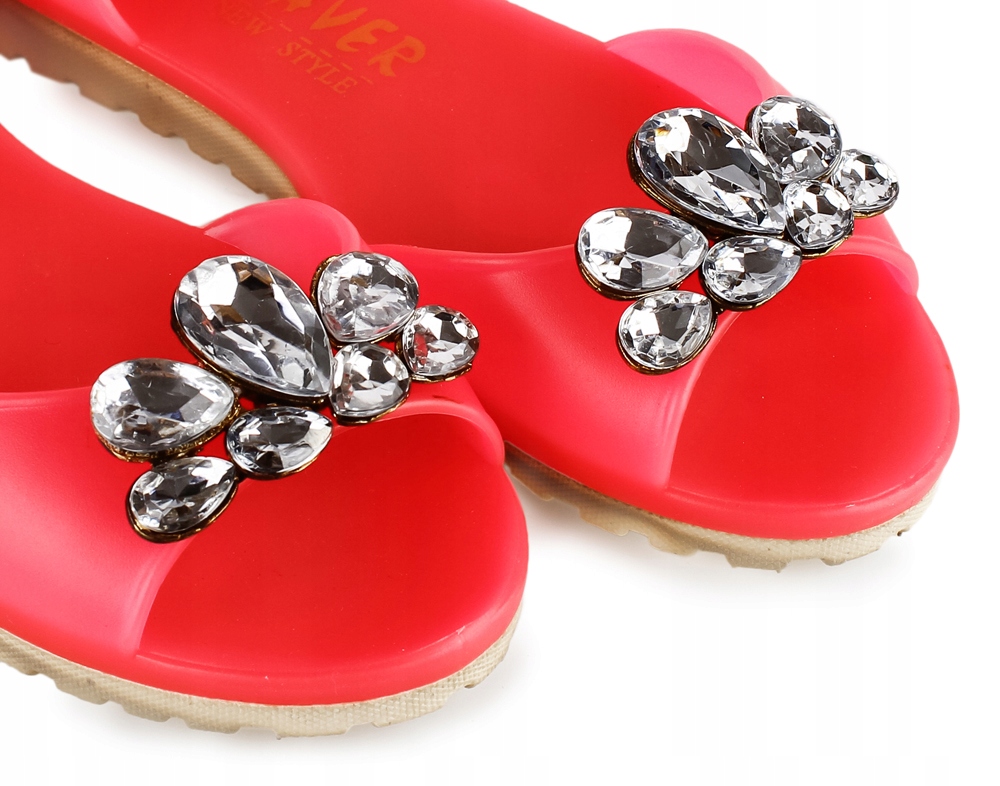 BALERINKI różowe MELISKI sandały CYRKONIE guma 34 Płeć Dziewczynki