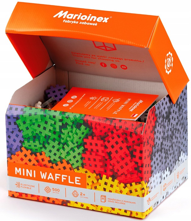 

Marioinex Klocki Wafle Mini, 500 szt, kreatywne