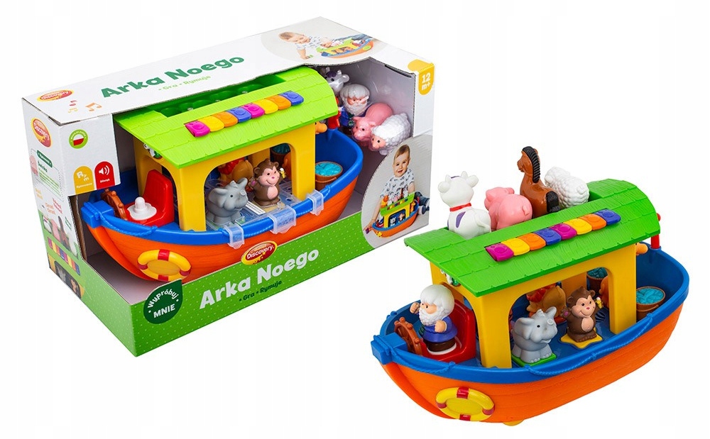 DUMEL INTERAKTYWNA ARKA NOEGO + ZWIERZĘTA 31880 Wiek dziecka 12 m +