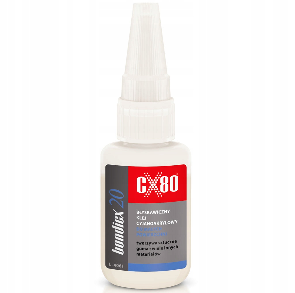

CX80 Bondicx 20 Klej do Gumy i Tworzyw Szybki 20G