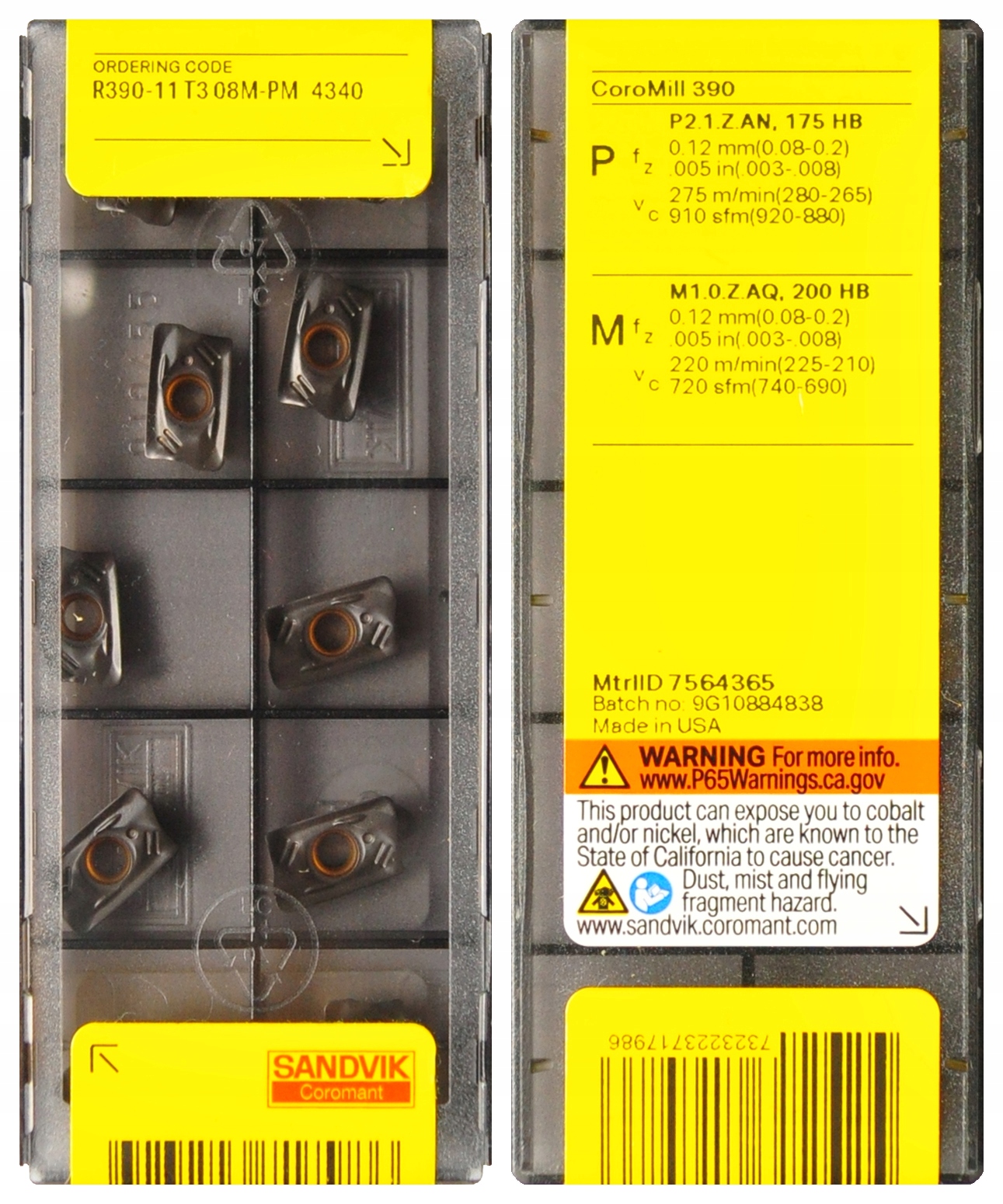 PŁYTKI R390 11T308 M-PM 4340 SANDVIK